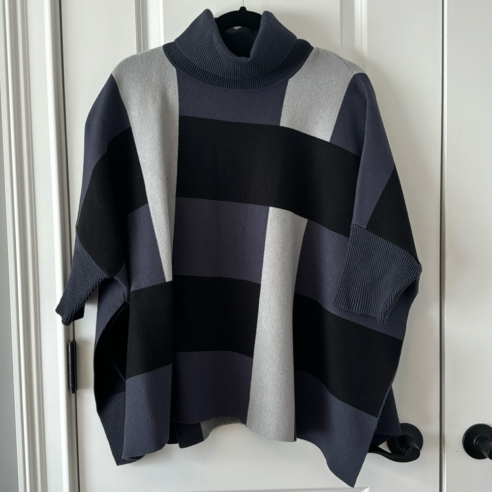 Anthropology poncho sweater, one size